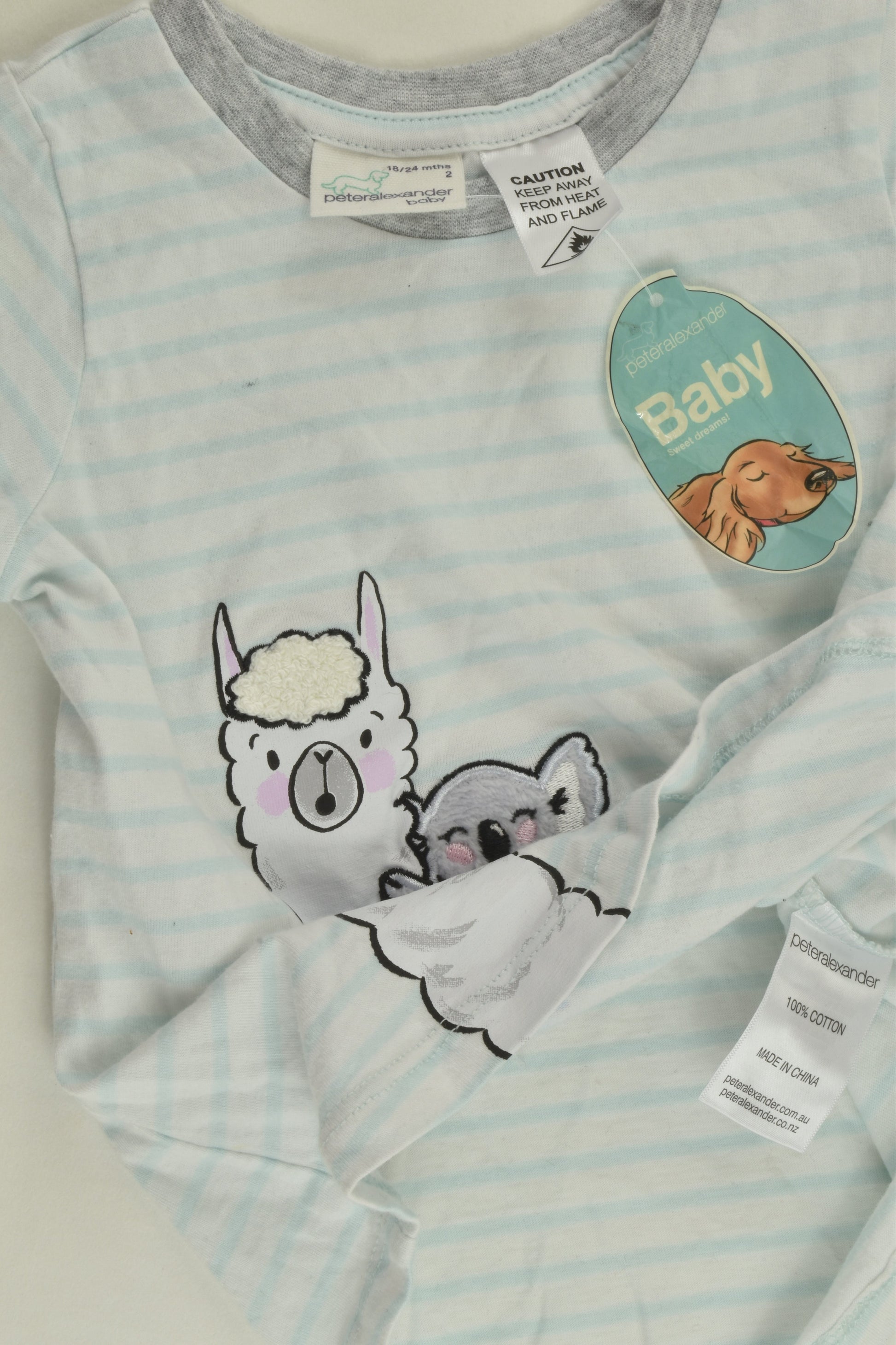 NEW Peter Alexander Size 2 (18-24 months) Llama and Koala T-shirt