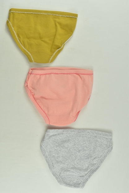 NEW Petit Bateau Size 3 (4 years, 104 cm) 3x Underwear