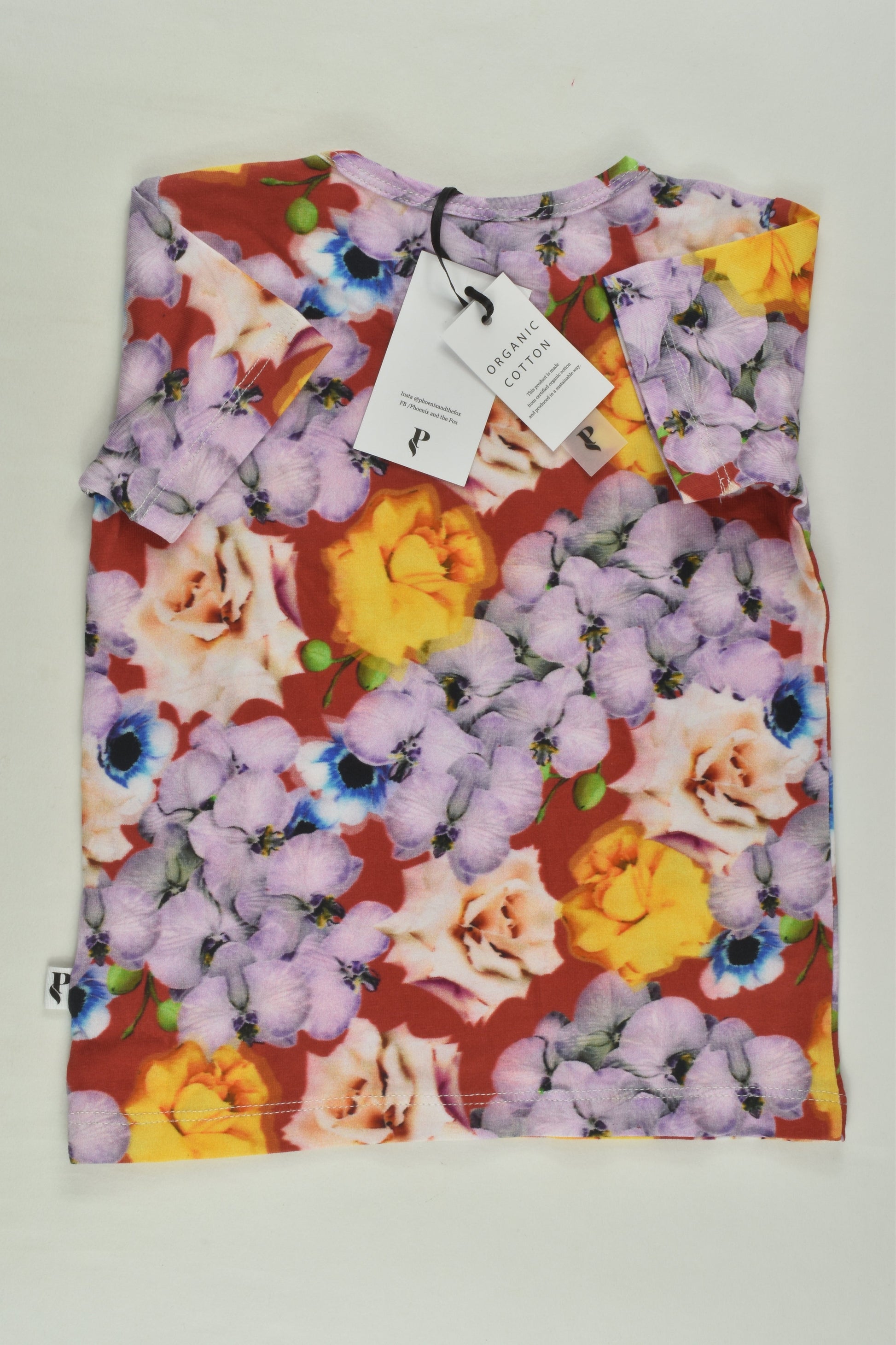 NEW Phoenix and the Fox Size 1 Floral T-shirt