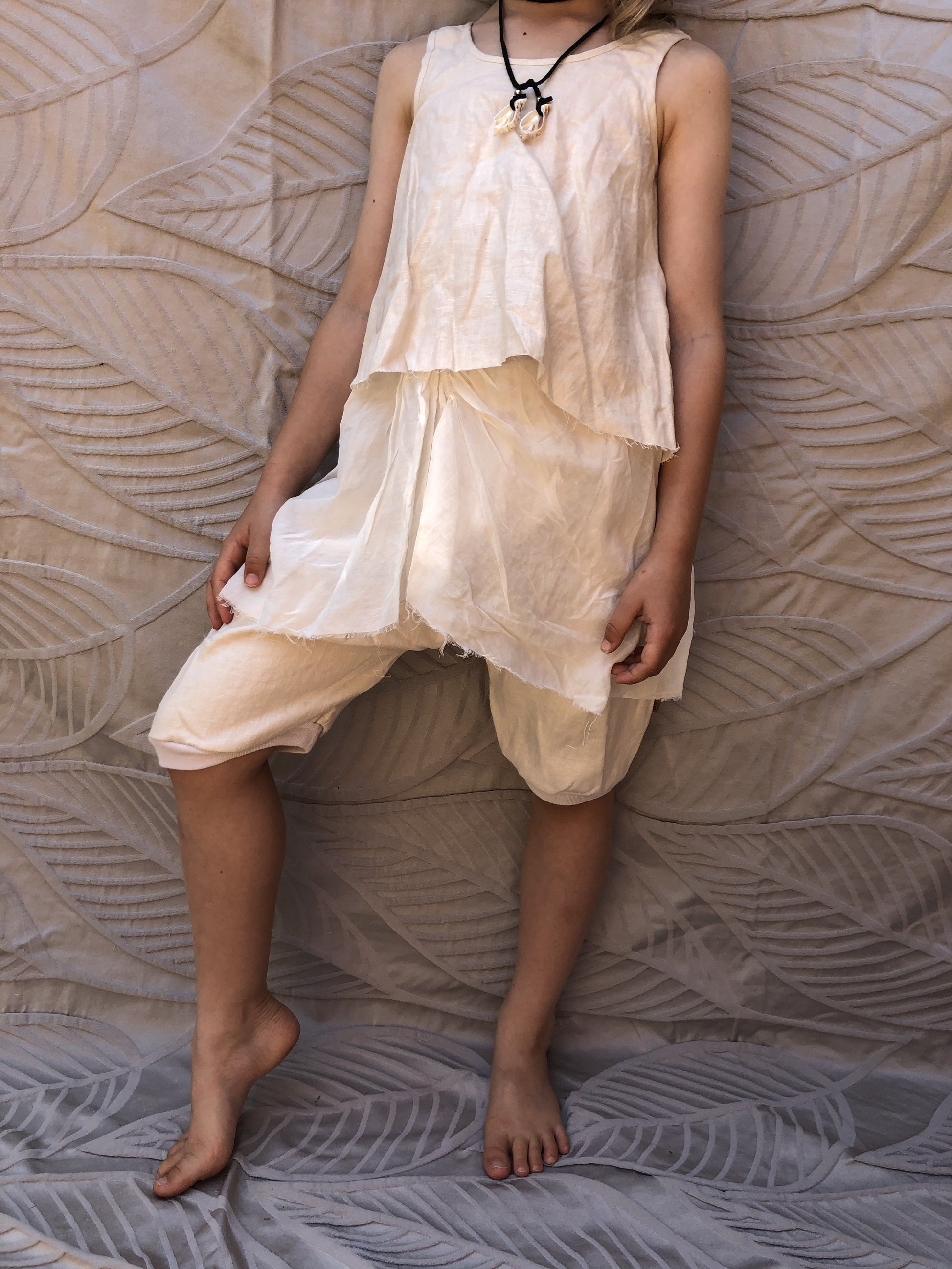 NEW Pinch and Spoon Ange Linen Pantaloon Nude