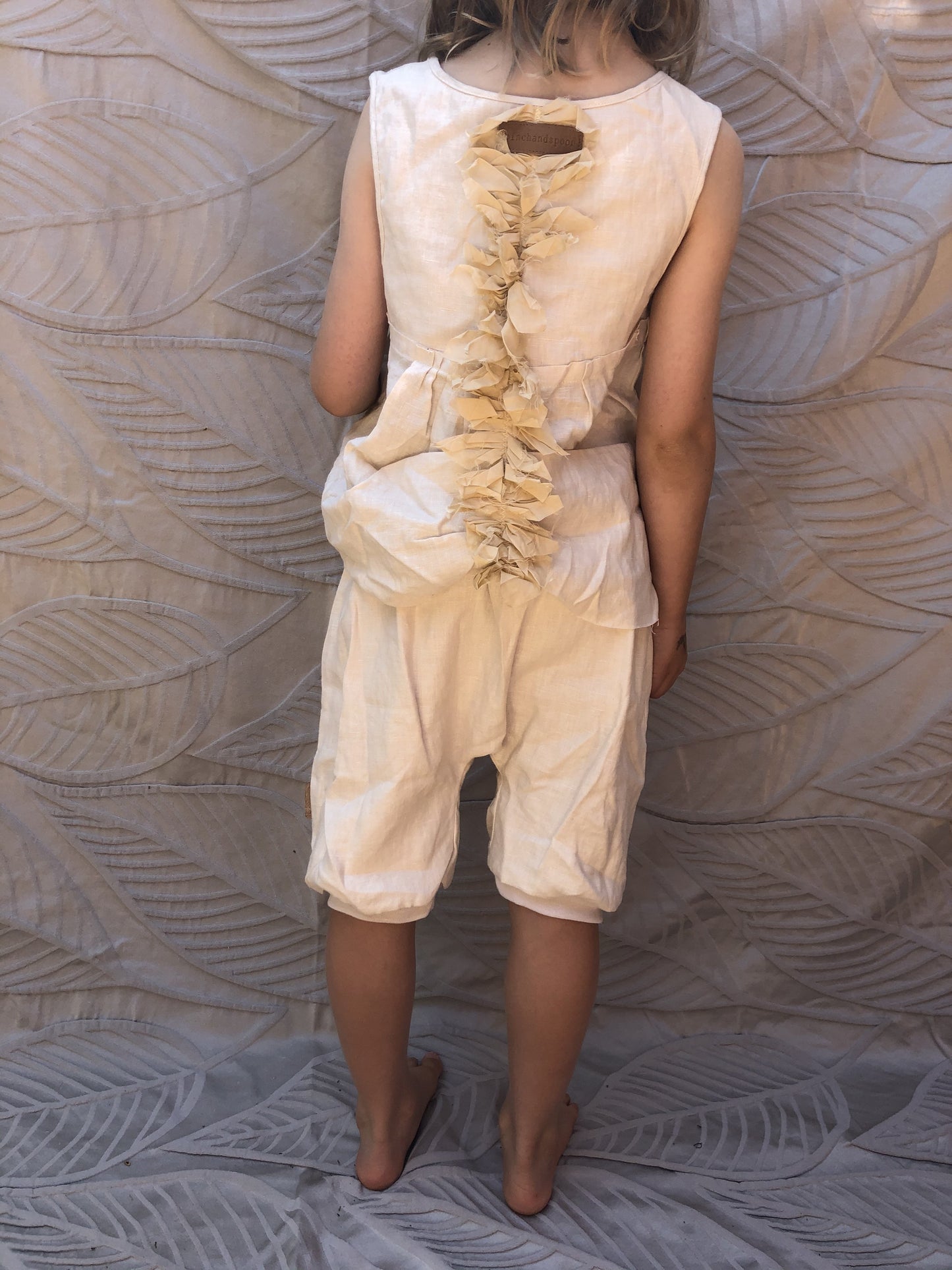 NEW Pinch and Spoon Ange Linen Pantaloon Nude