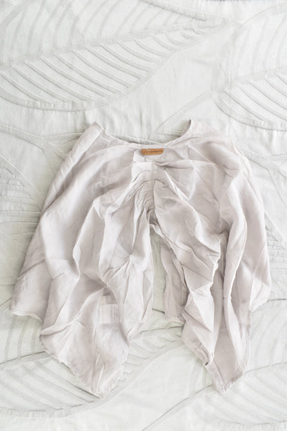 NEW Pinch and Spoon Silk/Cotton Bolero Grey