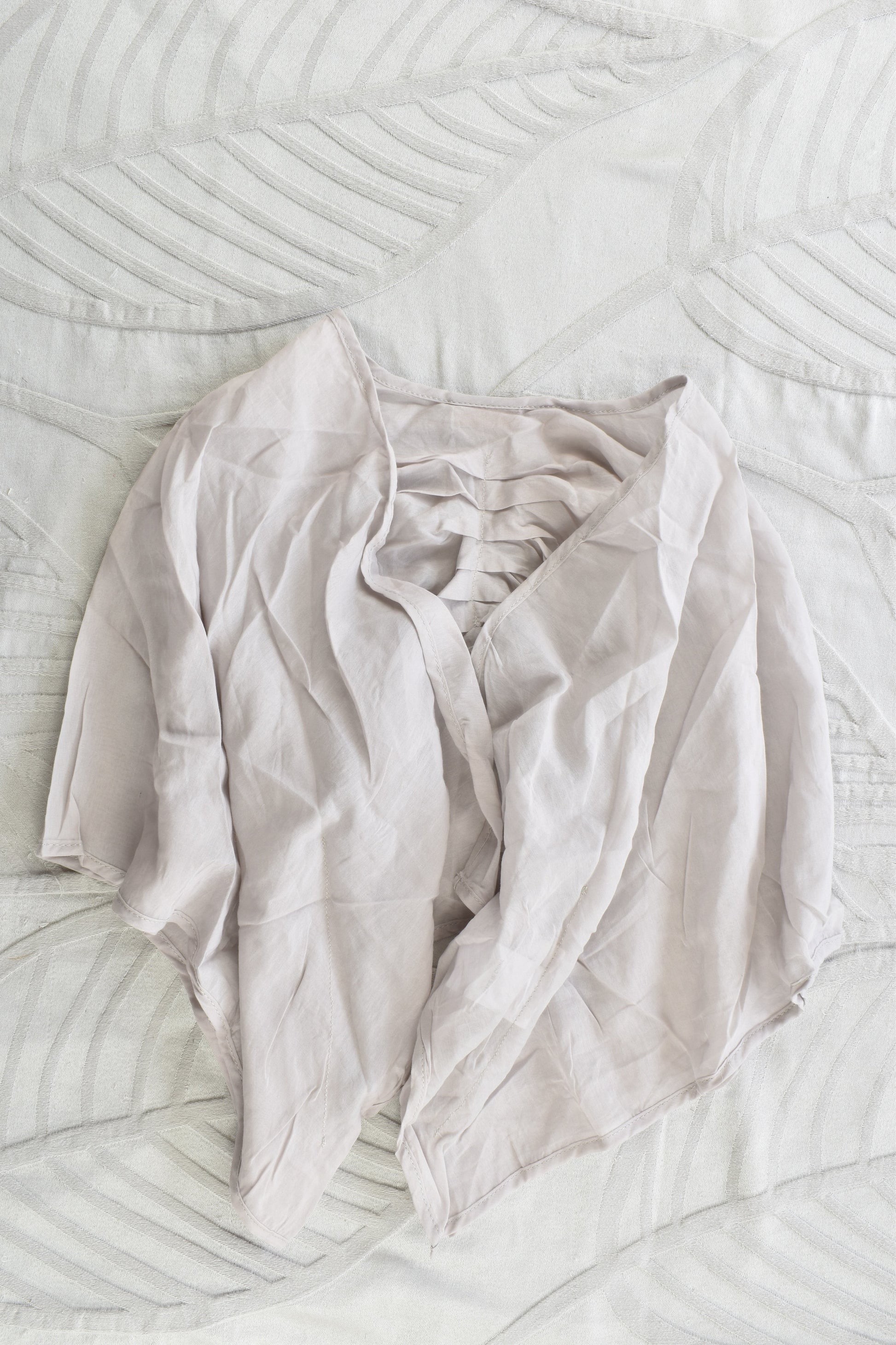 NEW Pinch and Spoon Silk/Cotton Bolero Grey
