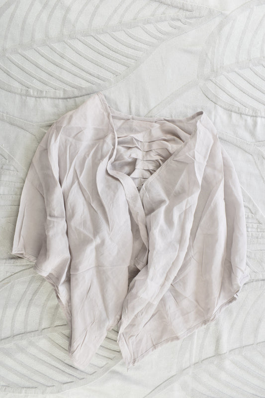 NEW Pinch and Spoon Silk/Cotton Bolero Grey