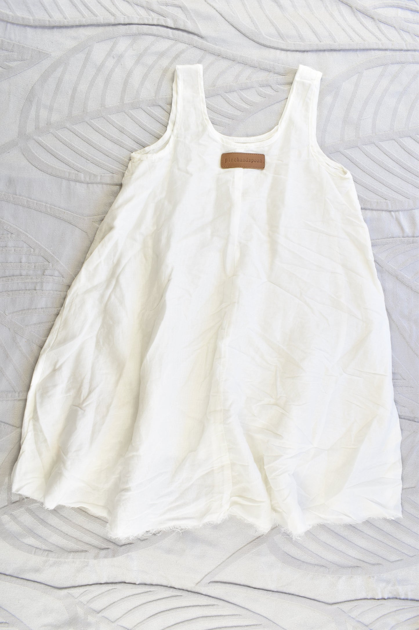 NEW Pinch and Spoon Silk/Cotton Dress Nude