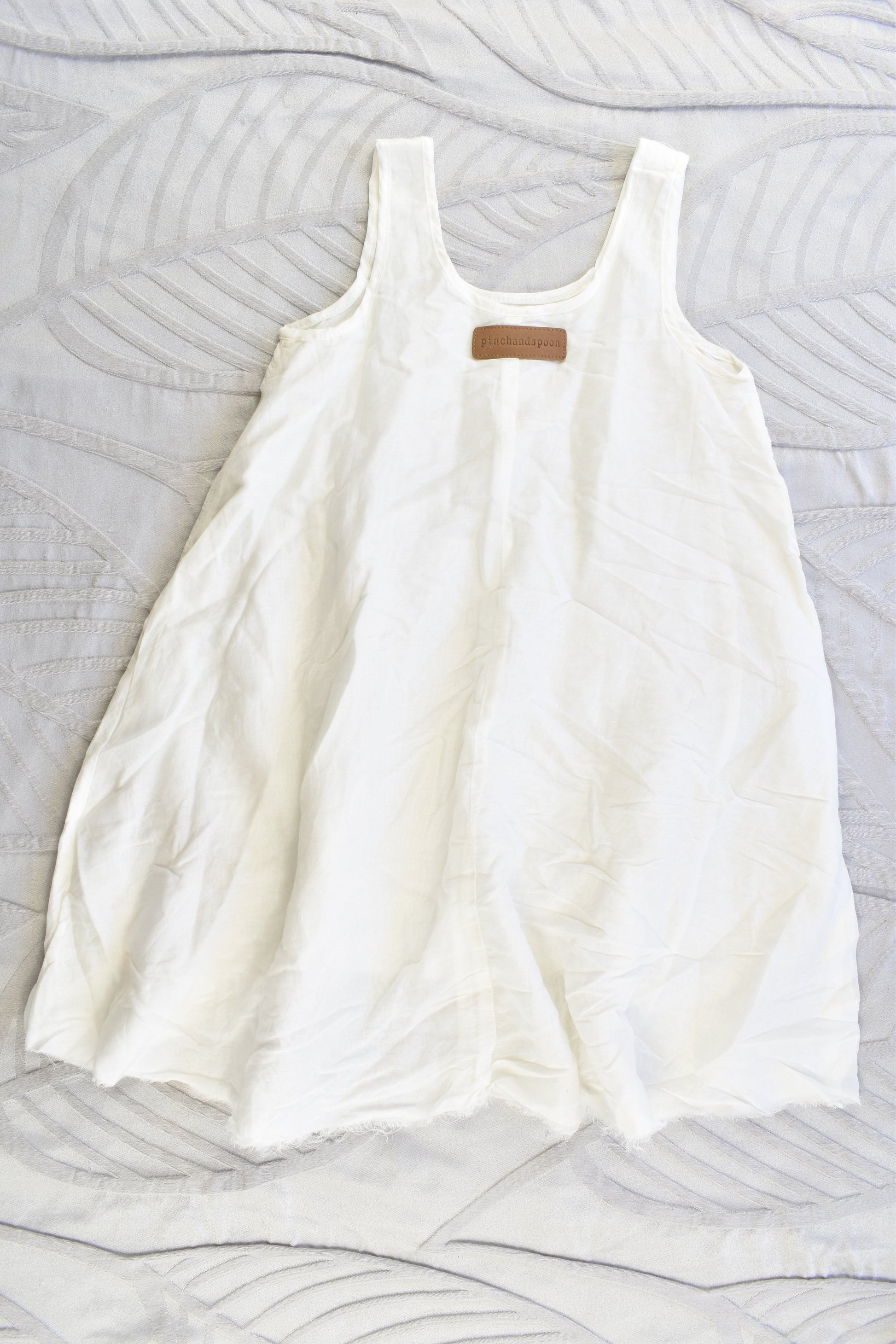 NEW Pinch and Spoon Silk/Cotton Dress Nude
