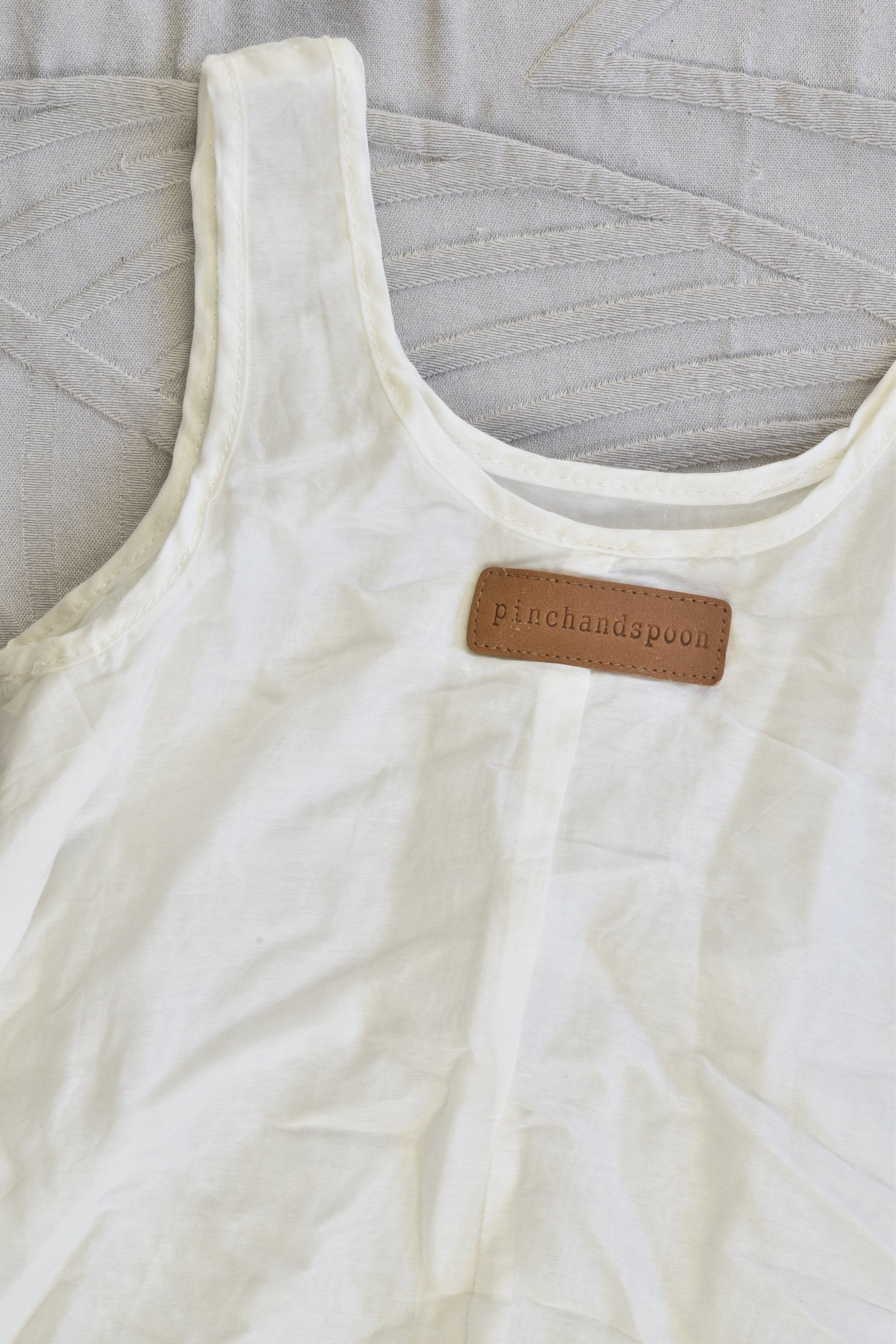 NEW Pinch and Spoon Silk/Cotton Dress Nude