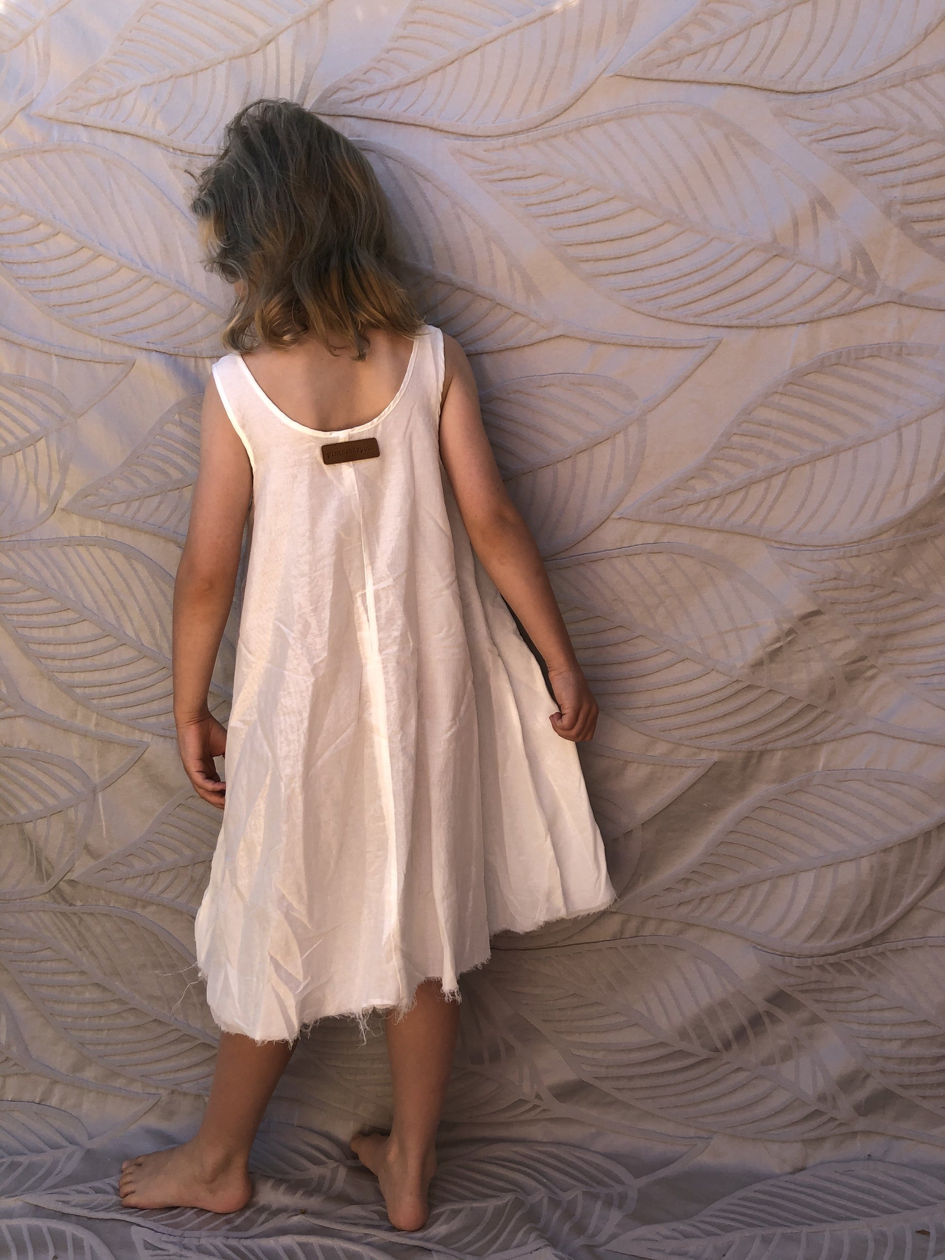 NEW Pinch and Spoon Silk/Cotton Dress Nude