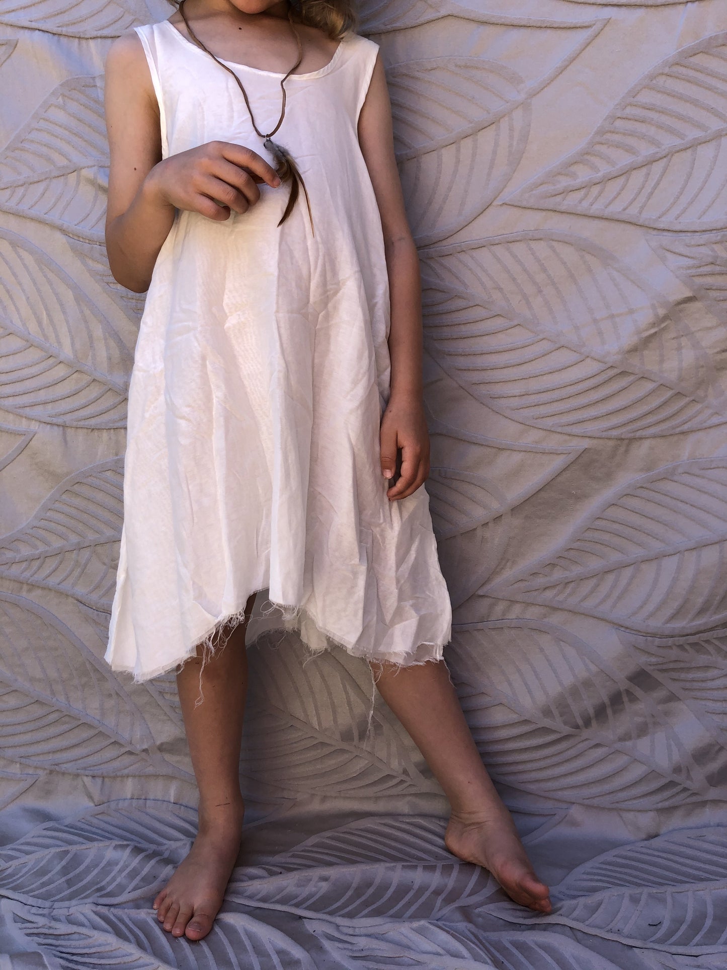 NEW Pinch and Spoon Silk/Cotton Dress Nude