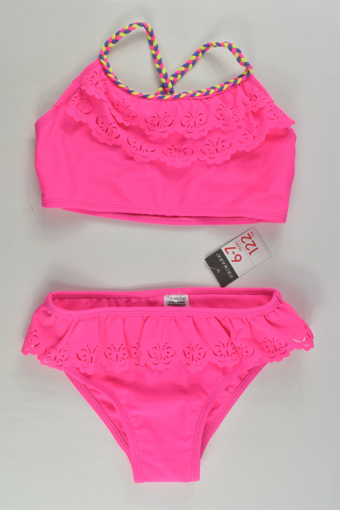 NEW Primark Size 6/7 Pink Two Piece Bathers