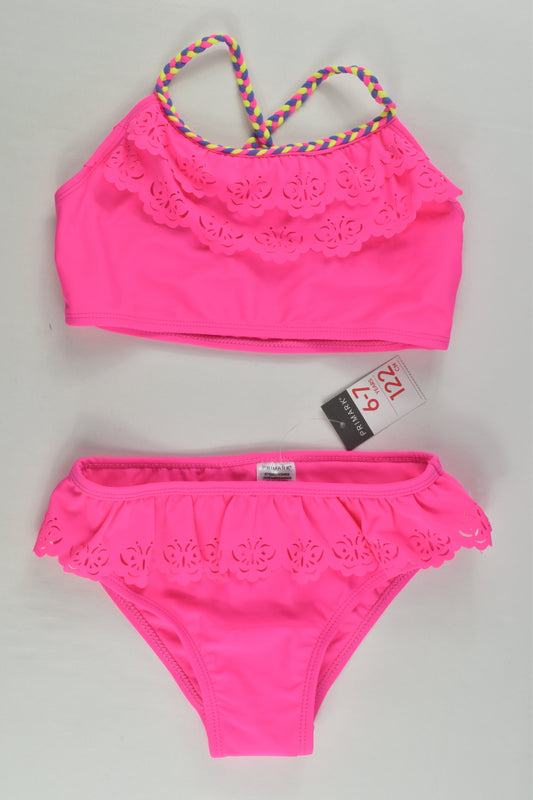 NEW Primark Size 6/7 Pink Two Piece Bathers