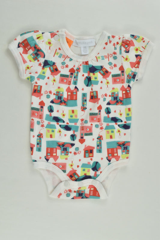 NEW Pumpkin Patch Size 0000 Houses Bodysuit