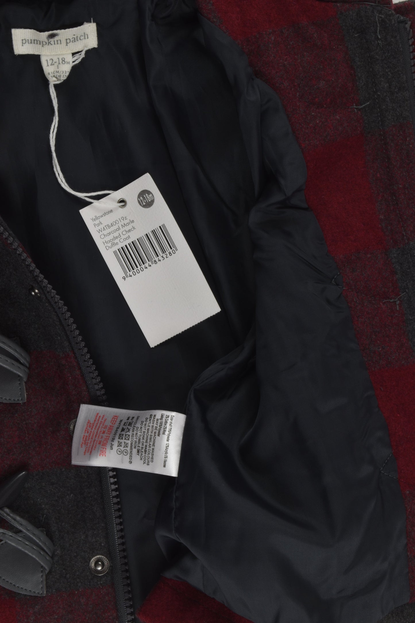 NEW Pumpkin Patch Size 1 Duffle Jacket