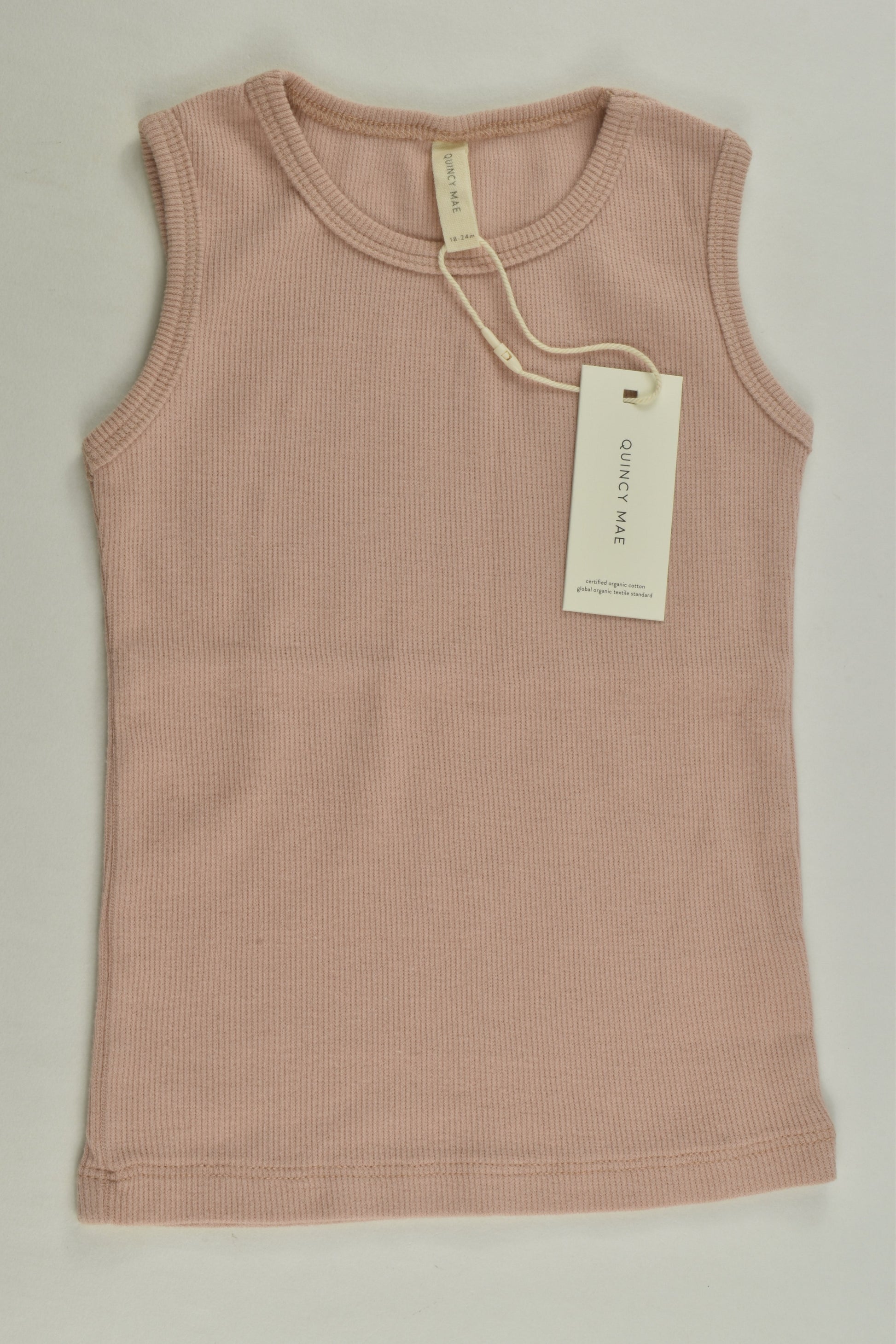 NEW Quincy Mae Size 2 (18-24 months) Ribbed Tank Top