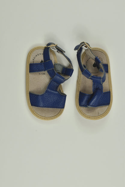 NEW Raindrop Kids Size 4 Leather Soft Sole Sandals