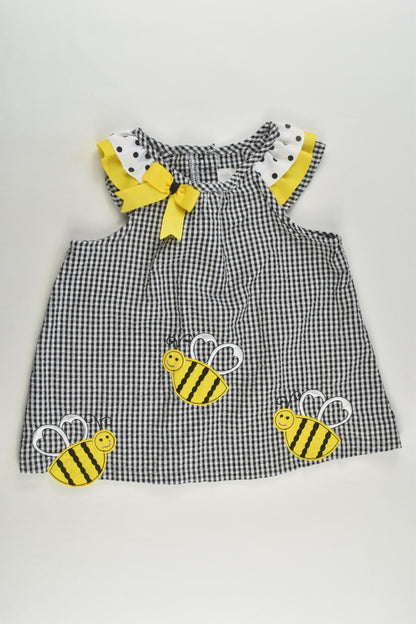 NEW Rare Editions Size 1-2 (24 months) Bumble Bees Tunic/Dress