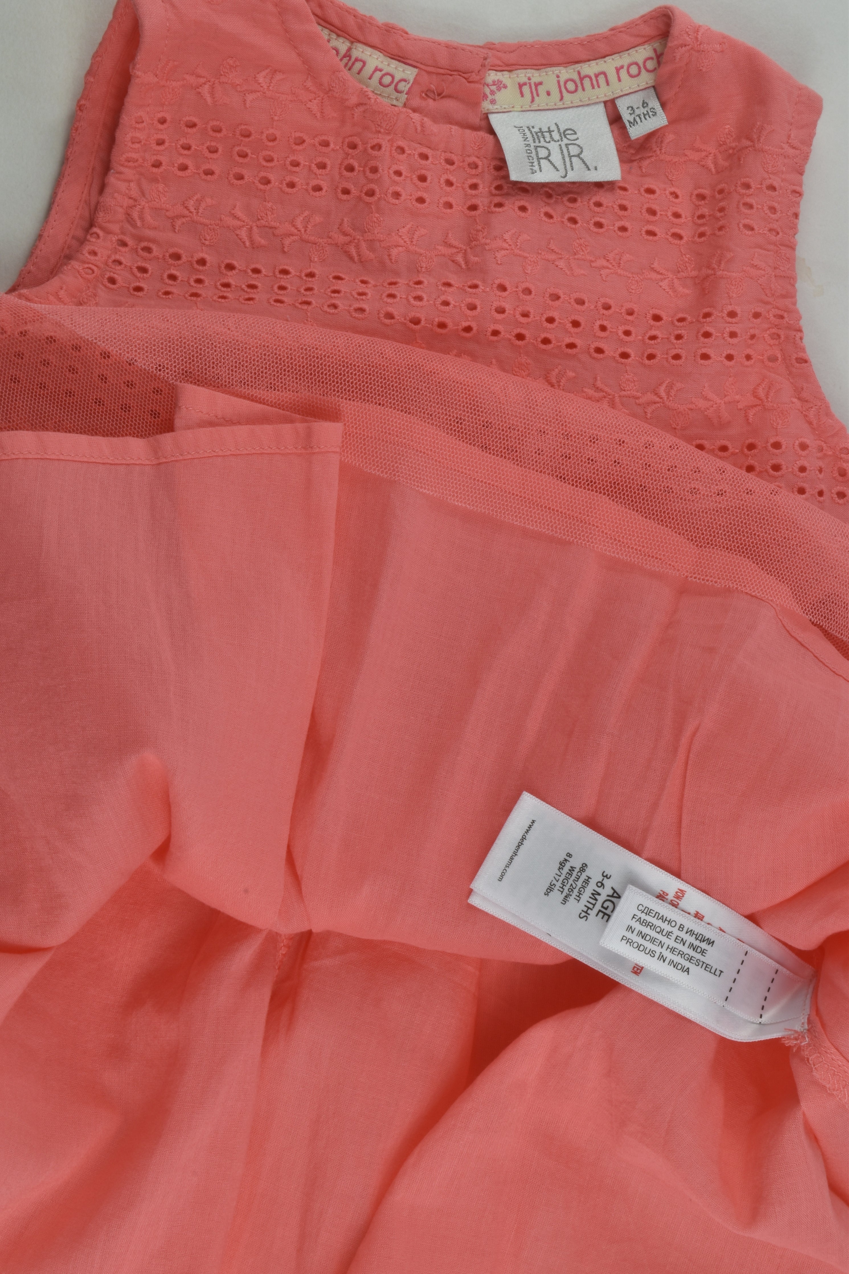 Debenhams top coral dress