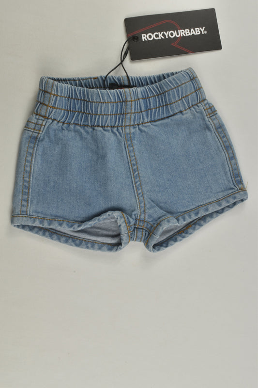 NEW Rock Your Baby Size 00 Denim Shorts