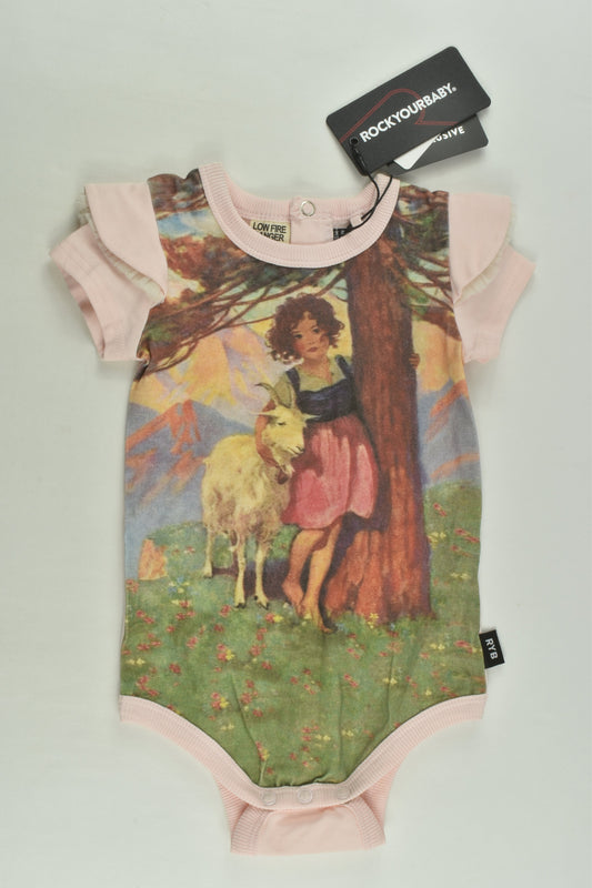 NEW Rock Your Baby Size 1 Heidi & Friend Bodysuit