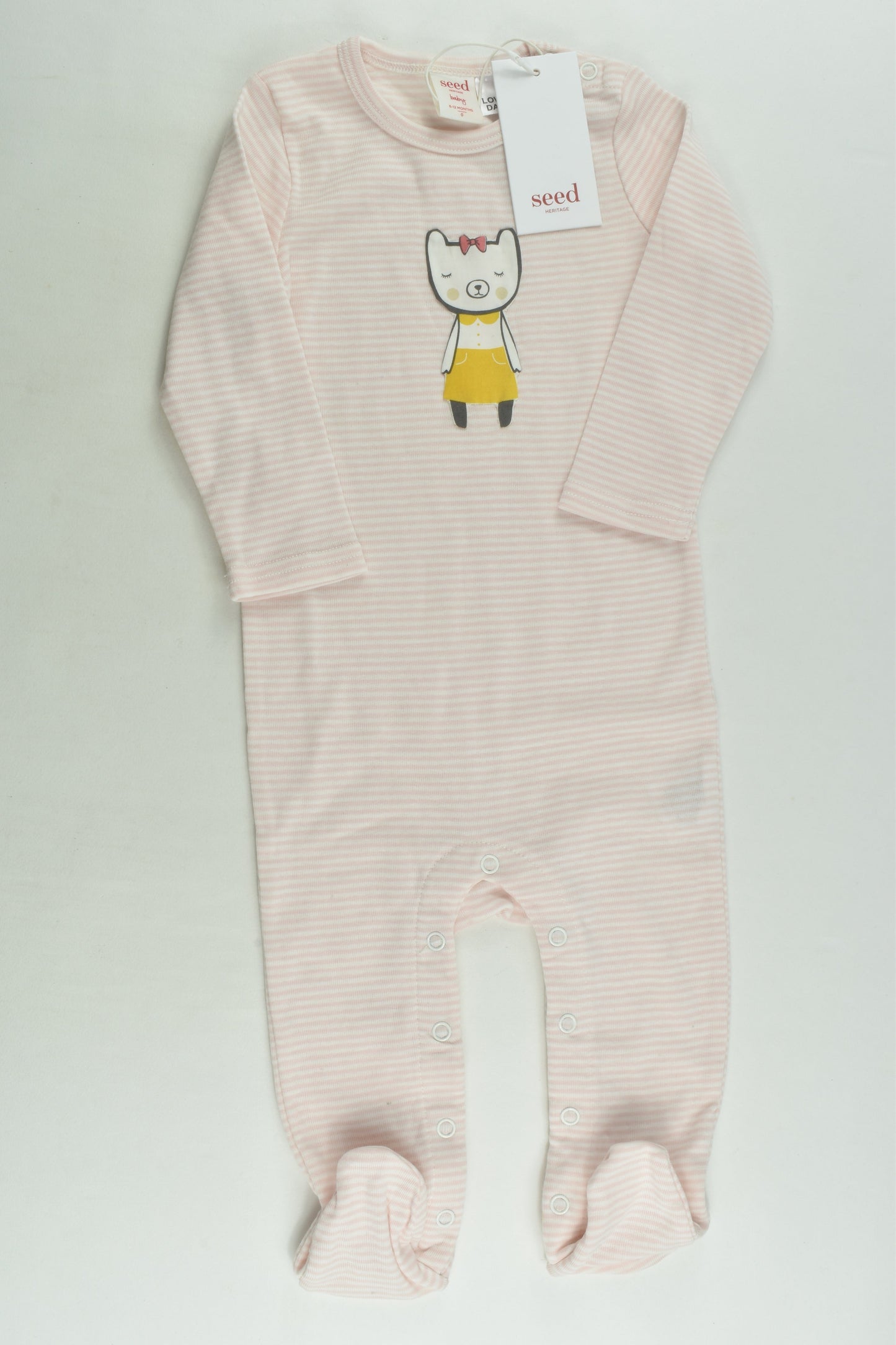 NEW Seed Heritage Size 0 Footed Romper