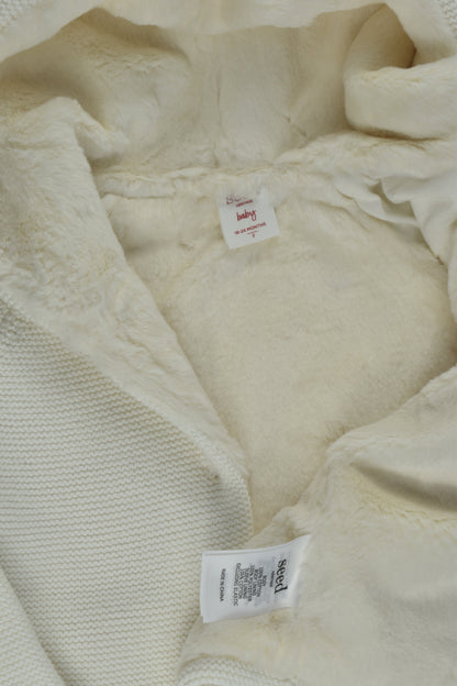 NEW Seed Heritage Size 2 Knit Jumper with Furry Lining