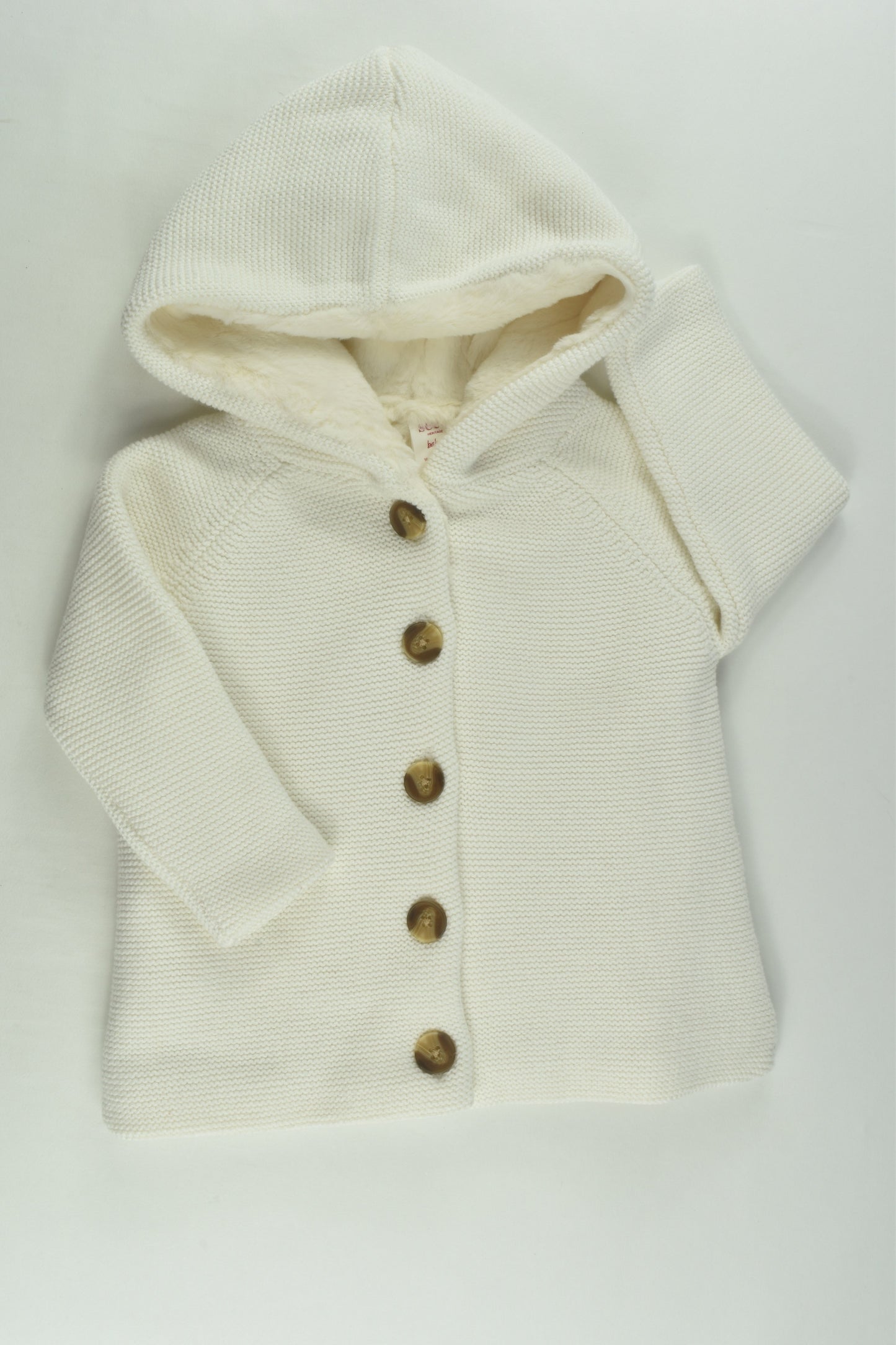 NEW Seed Heritage Size 2 Knit Jumper with Furry Lining