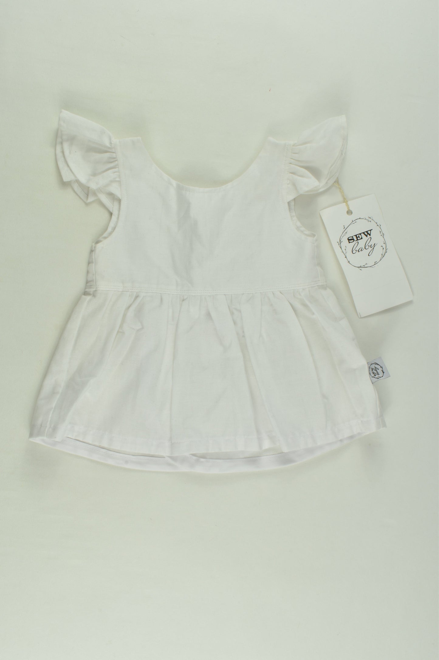 NEW Sew Baby Size 00 Handmade Peplum Top