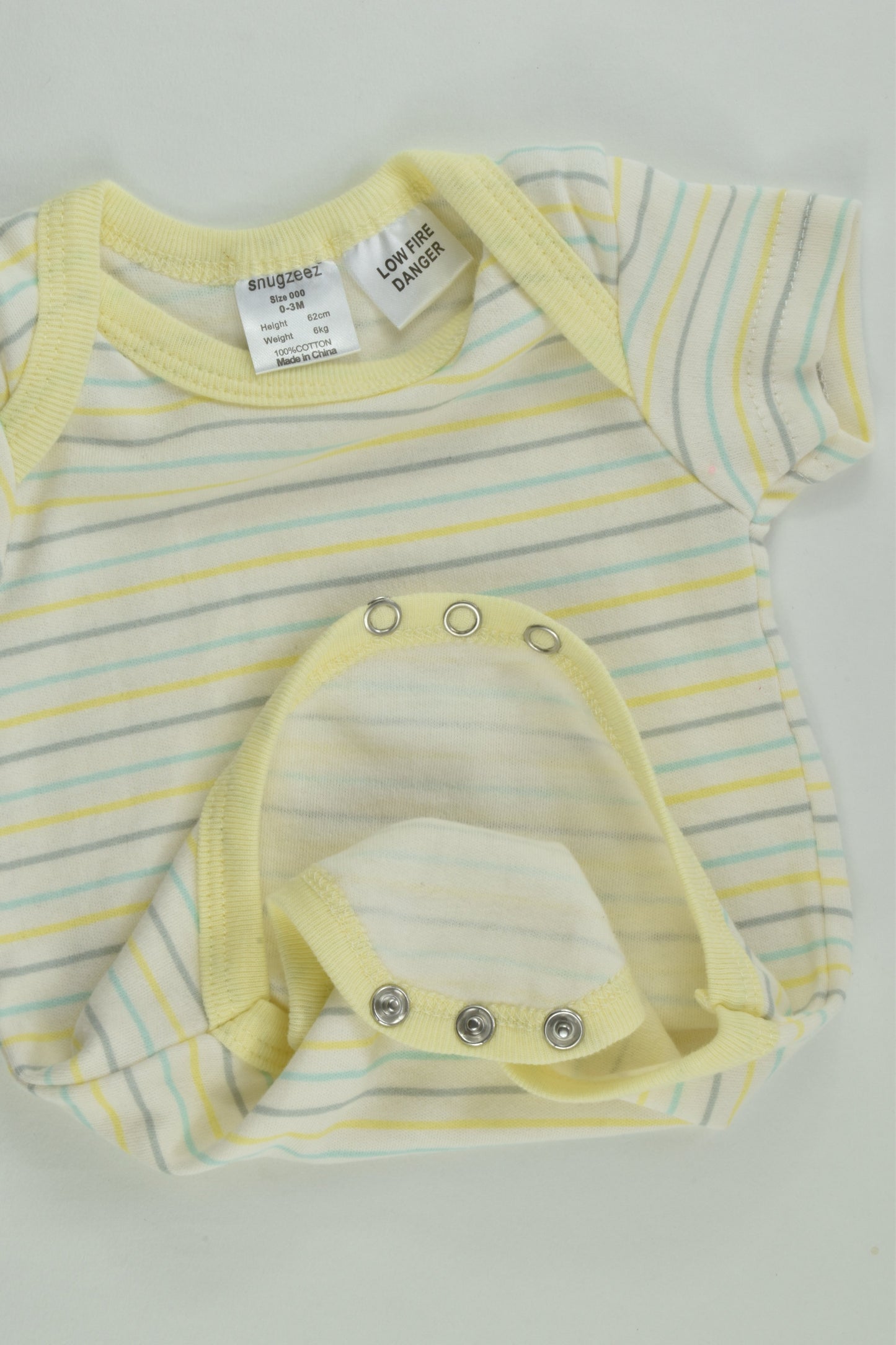 NEW Snugzeez Size 000 Striped Bodysuit