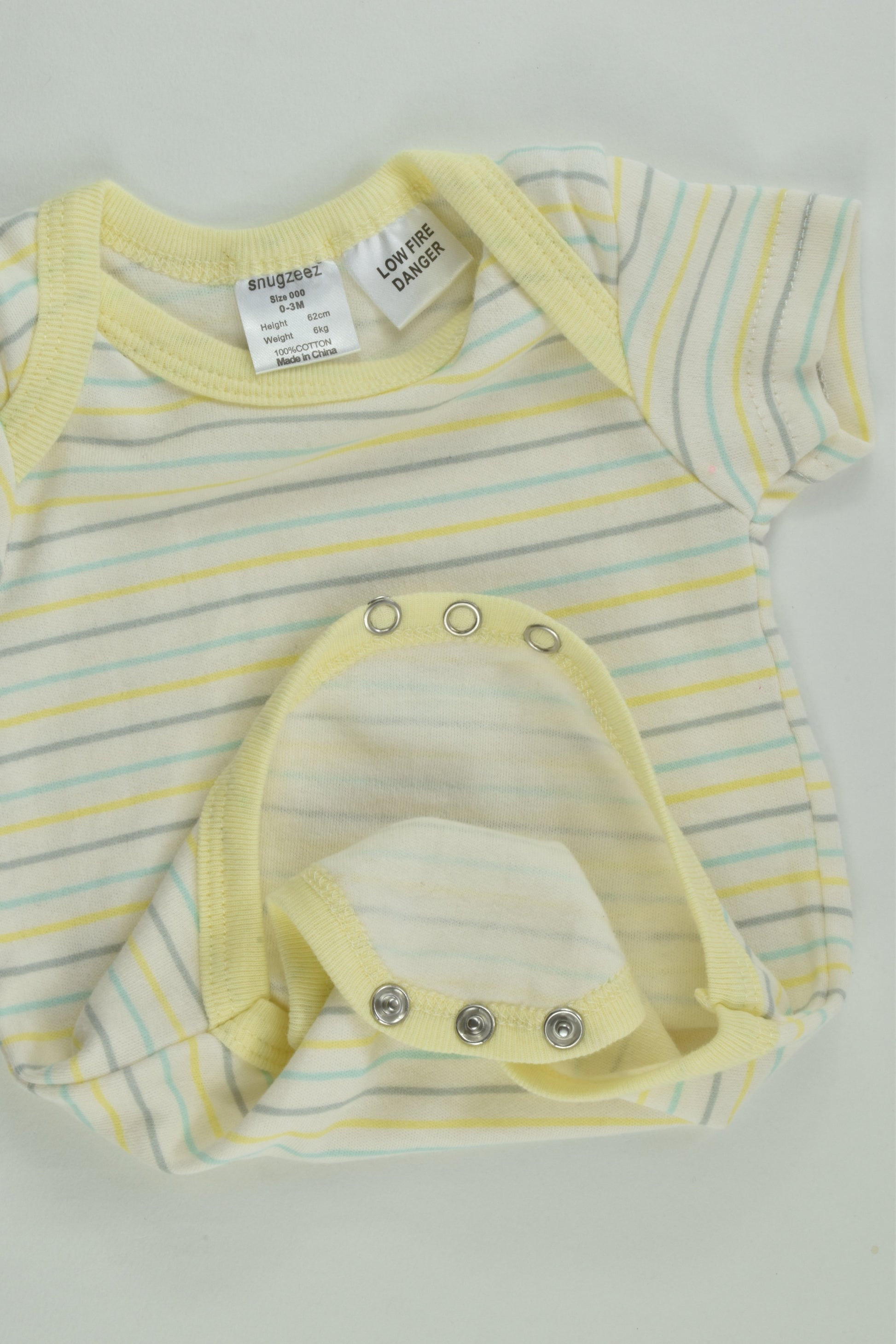 NEW Snugzeez Size 000 Striped Bodysuit