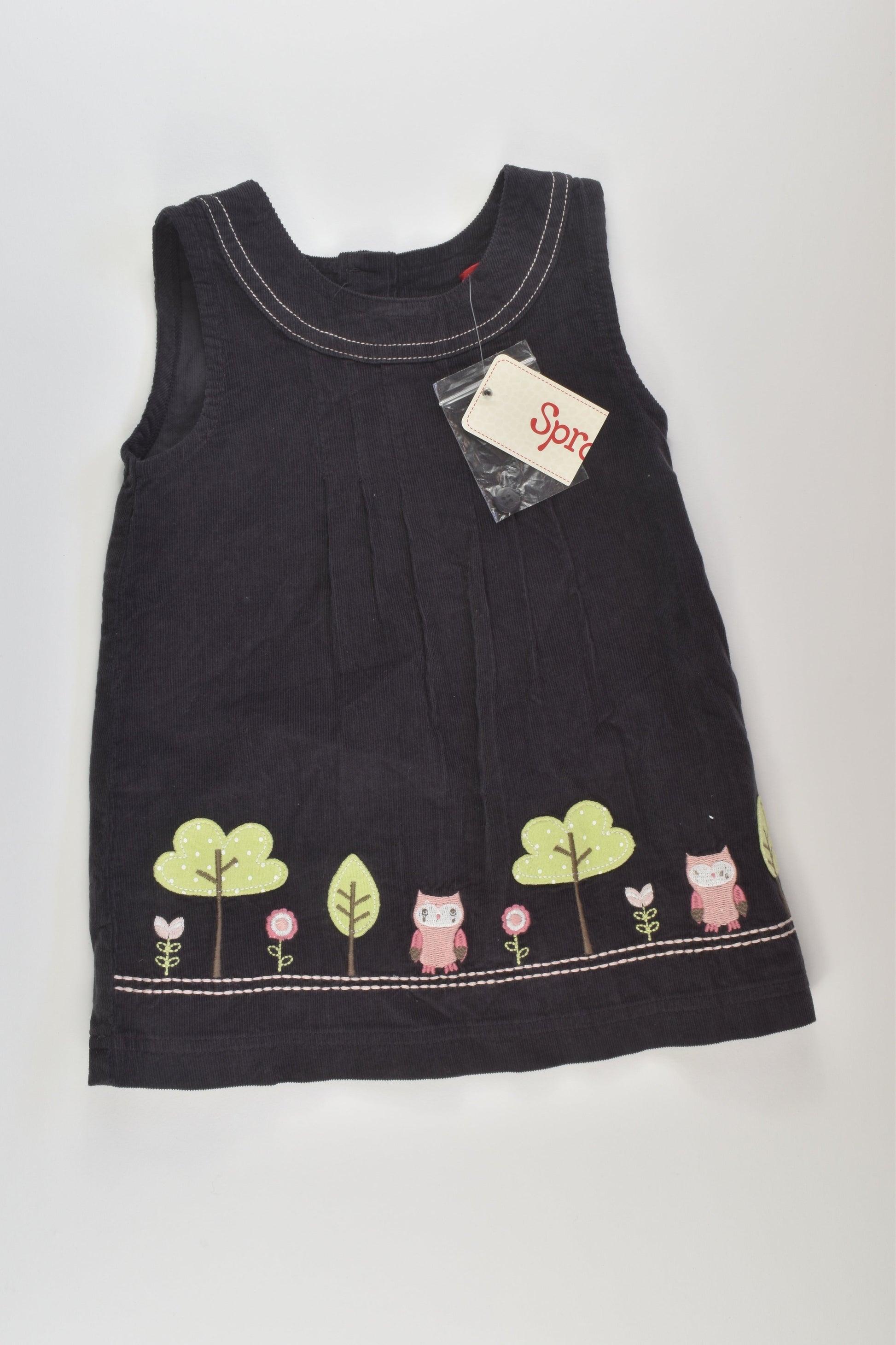 NEW Sprout Size 0 Owl Cord Dress