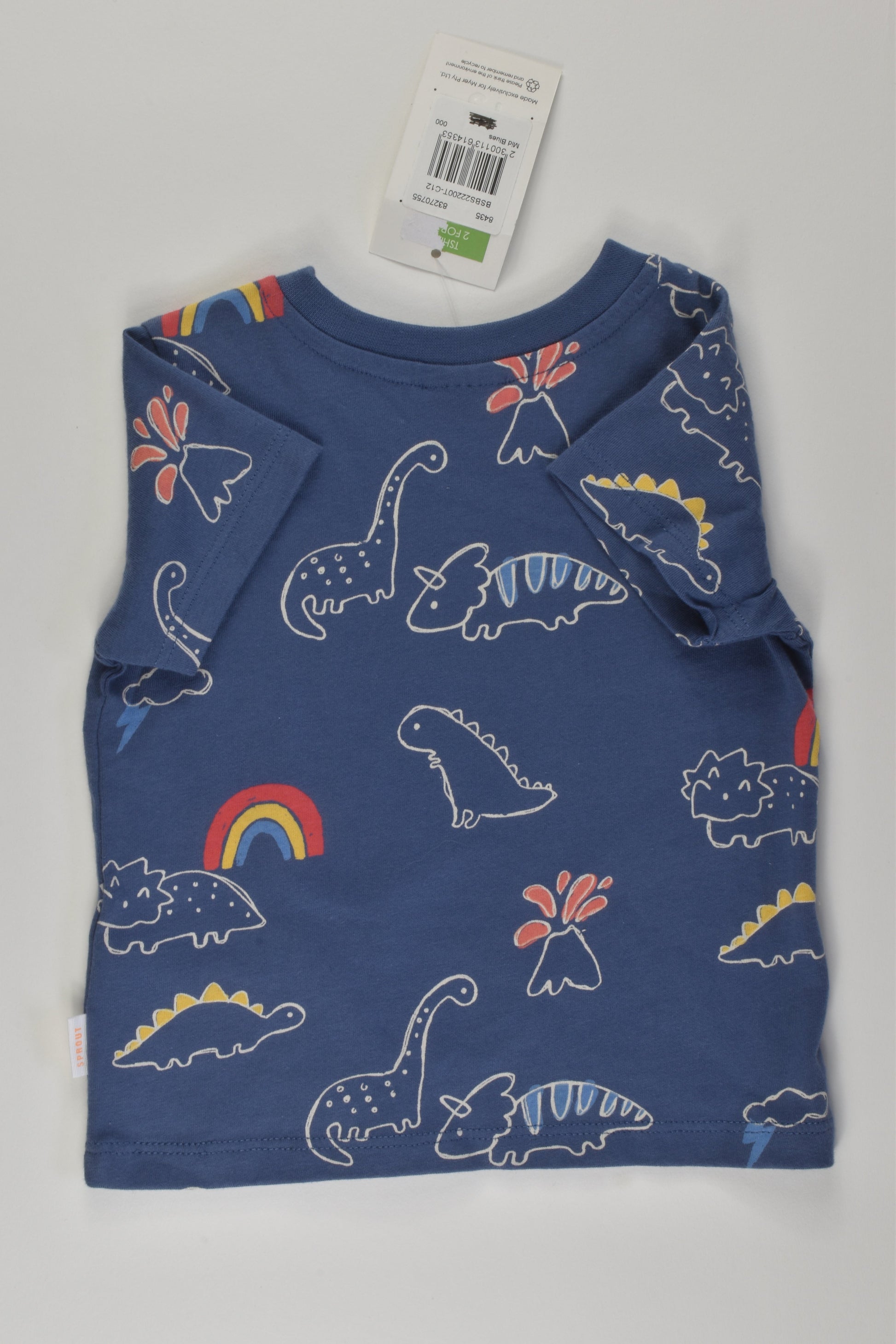 NEW Sprout Size 000 Dinosaur T-shirt