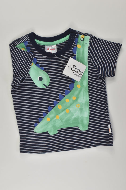NEW Sprout Size 000 Dinosaur T-shirt