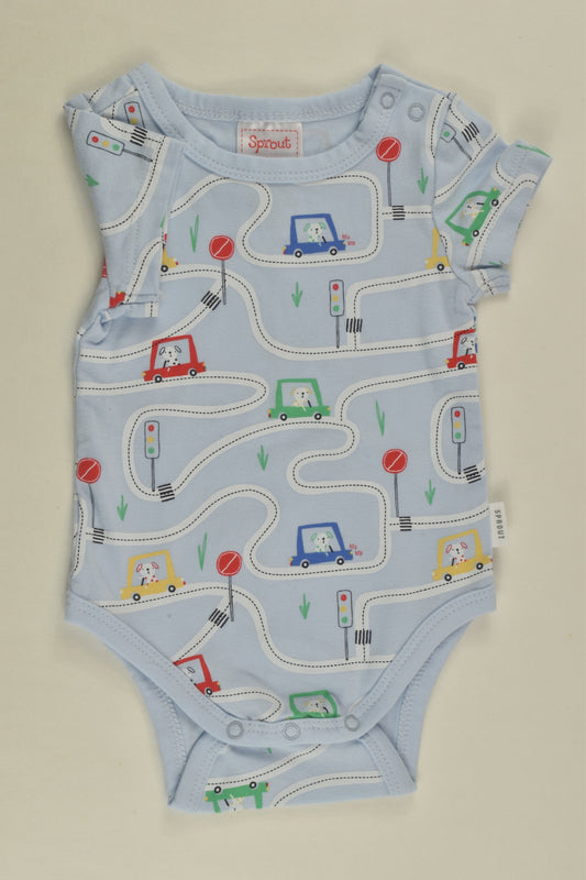 NEW Sprout Size 0000 Vehicles Bodysuit