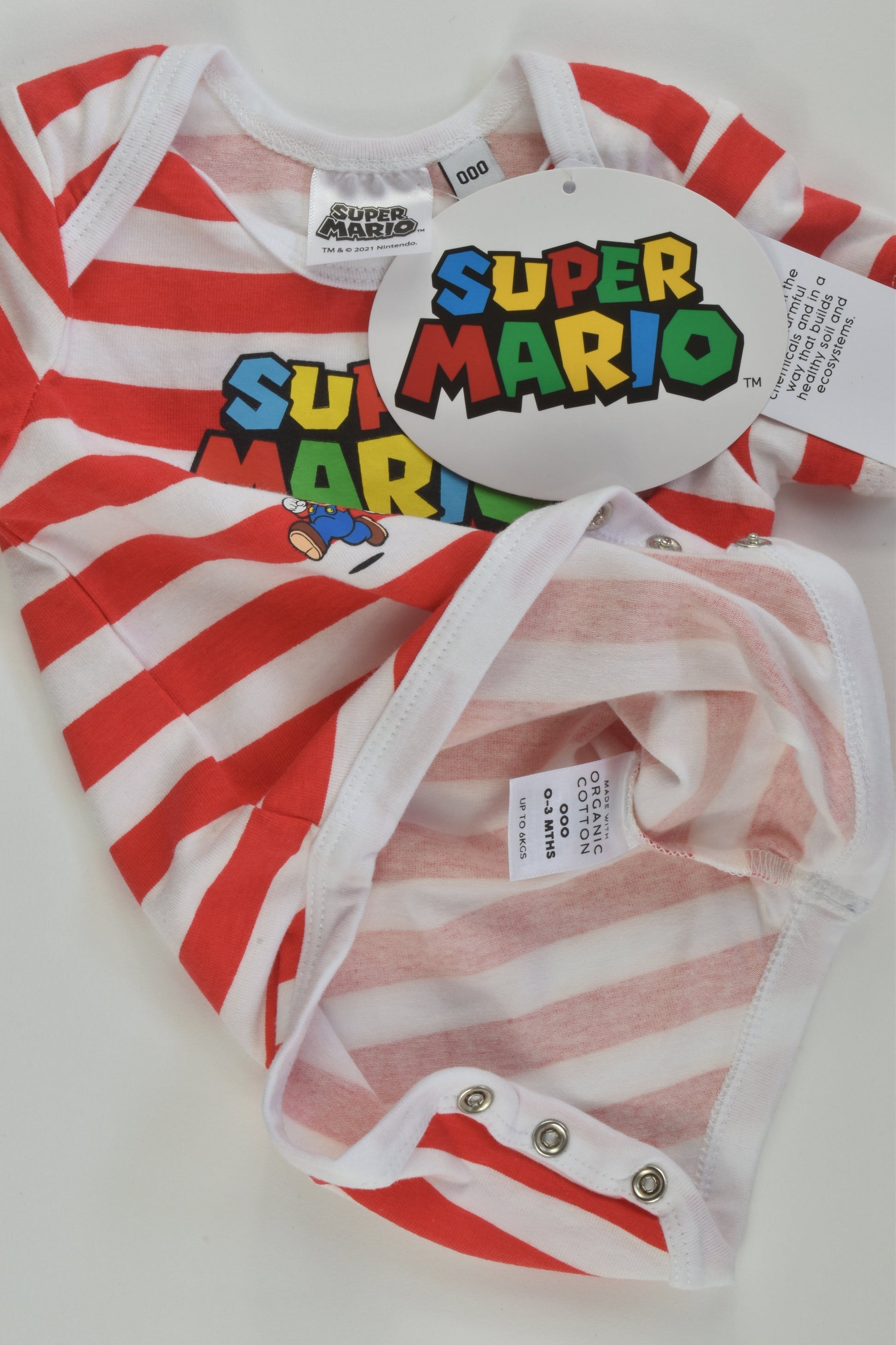 NEW Super Mario Size 000 Bodysuit – MiniMe Preloved - Baby and Kids ...