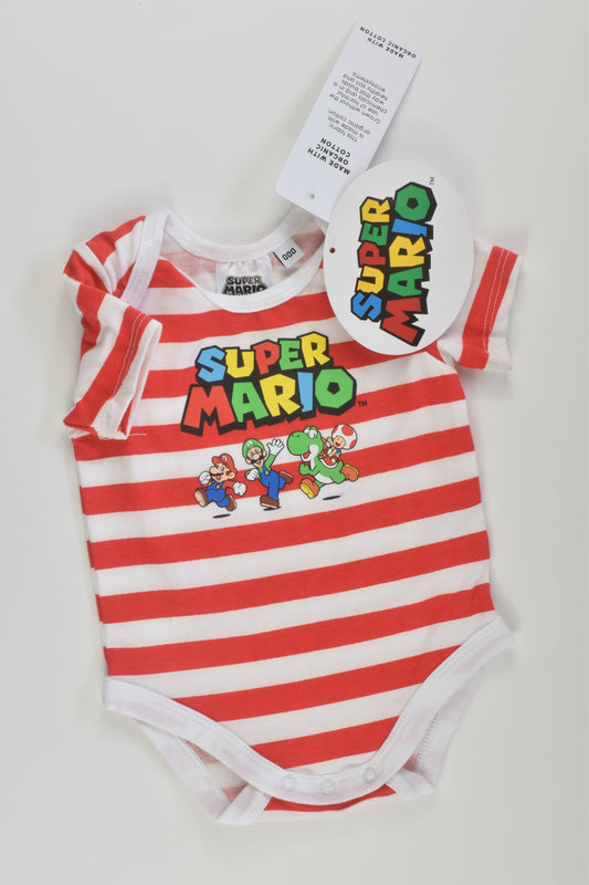 NEW Super Mario Size 000 Bodysuit