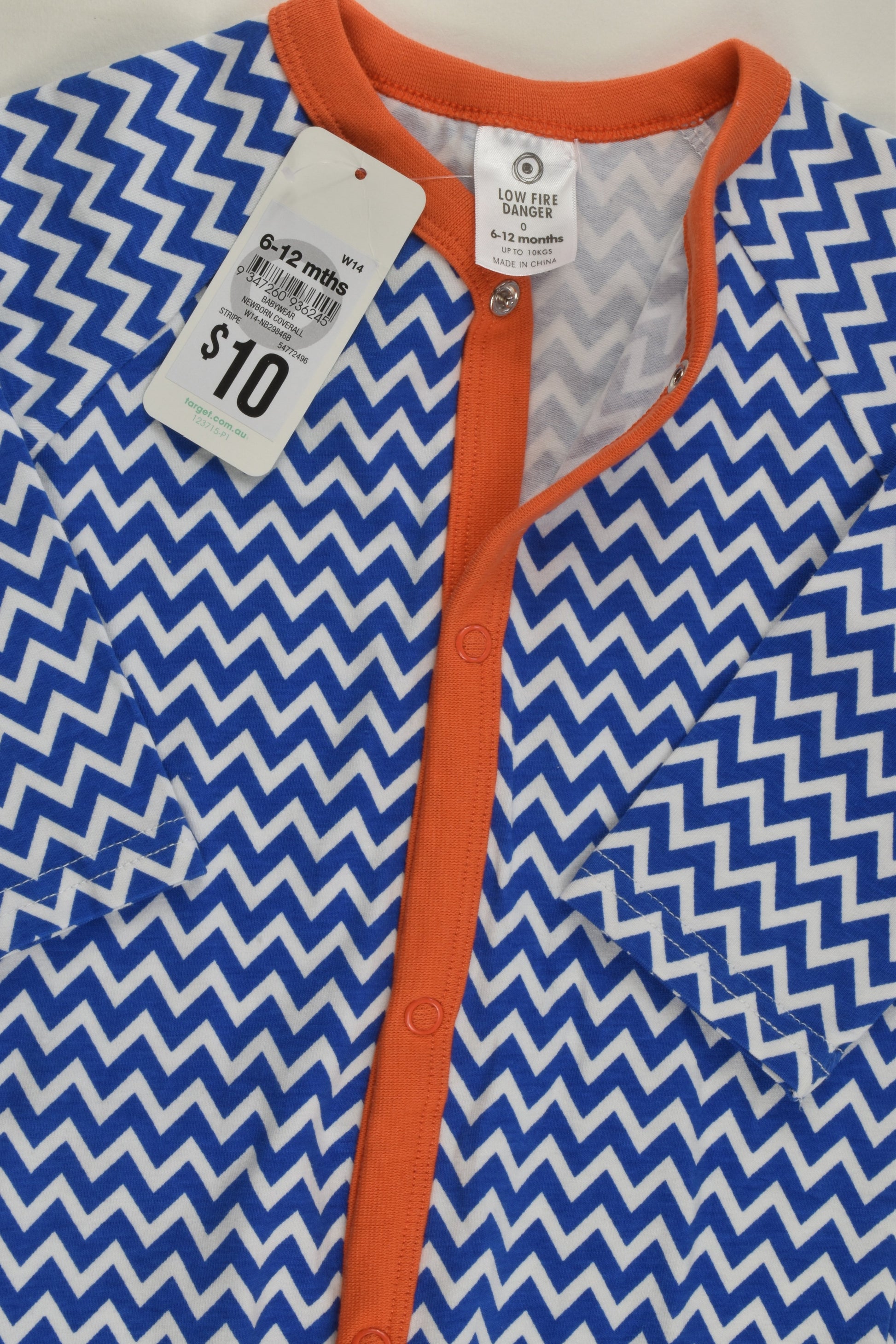 NEW Target Size 0 (6-12 months) Zig Zag Footed Romper