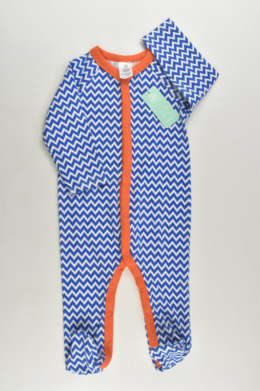 NEW Target Size 0 (6-12 months) Zig Zag Footed Romper