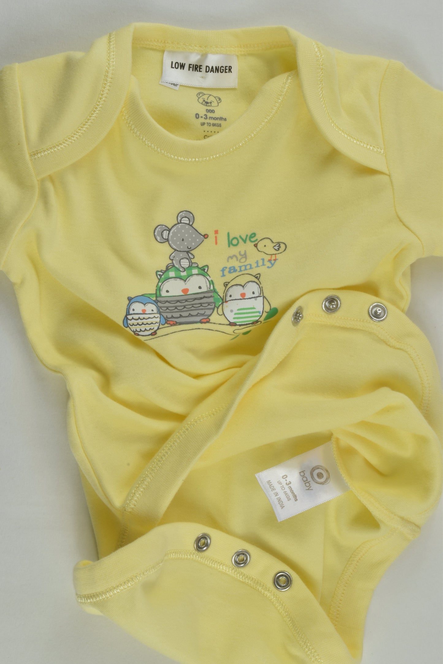 NEW Target Size 000 'I Love My Family' Bodysuit