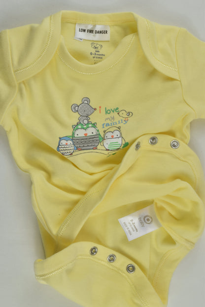 NEW Target Size 000 'I Love My Family' Bodysuit