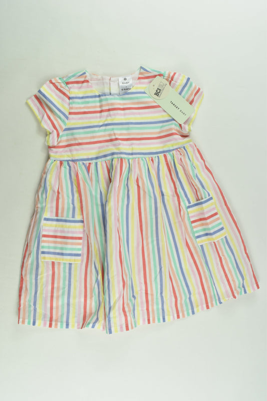 NEW Target Size 1 Lined Rainbow Stripes Dress