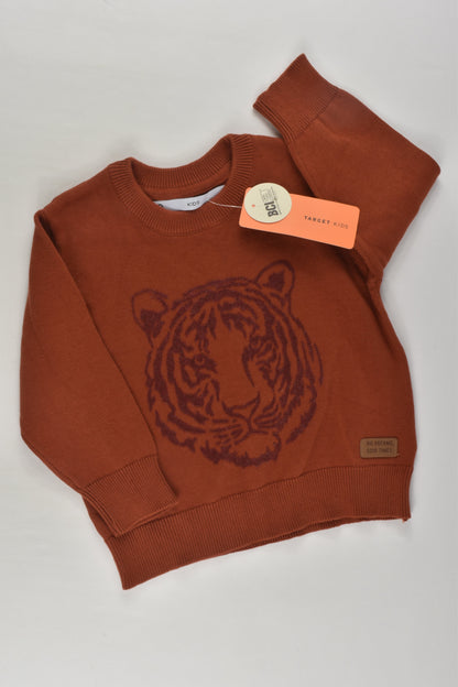 NEW Target Size 1 Tiger Knit Jumper