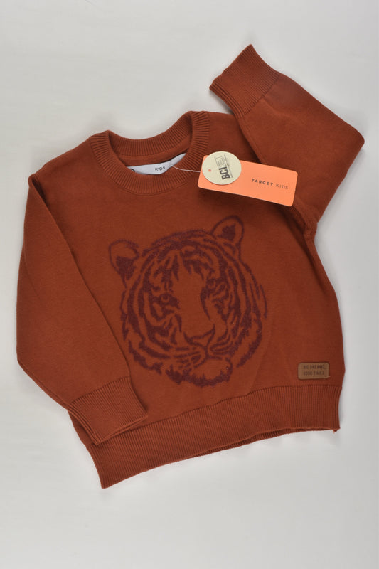NEW Target Size 1 Tiger Knit Jumper