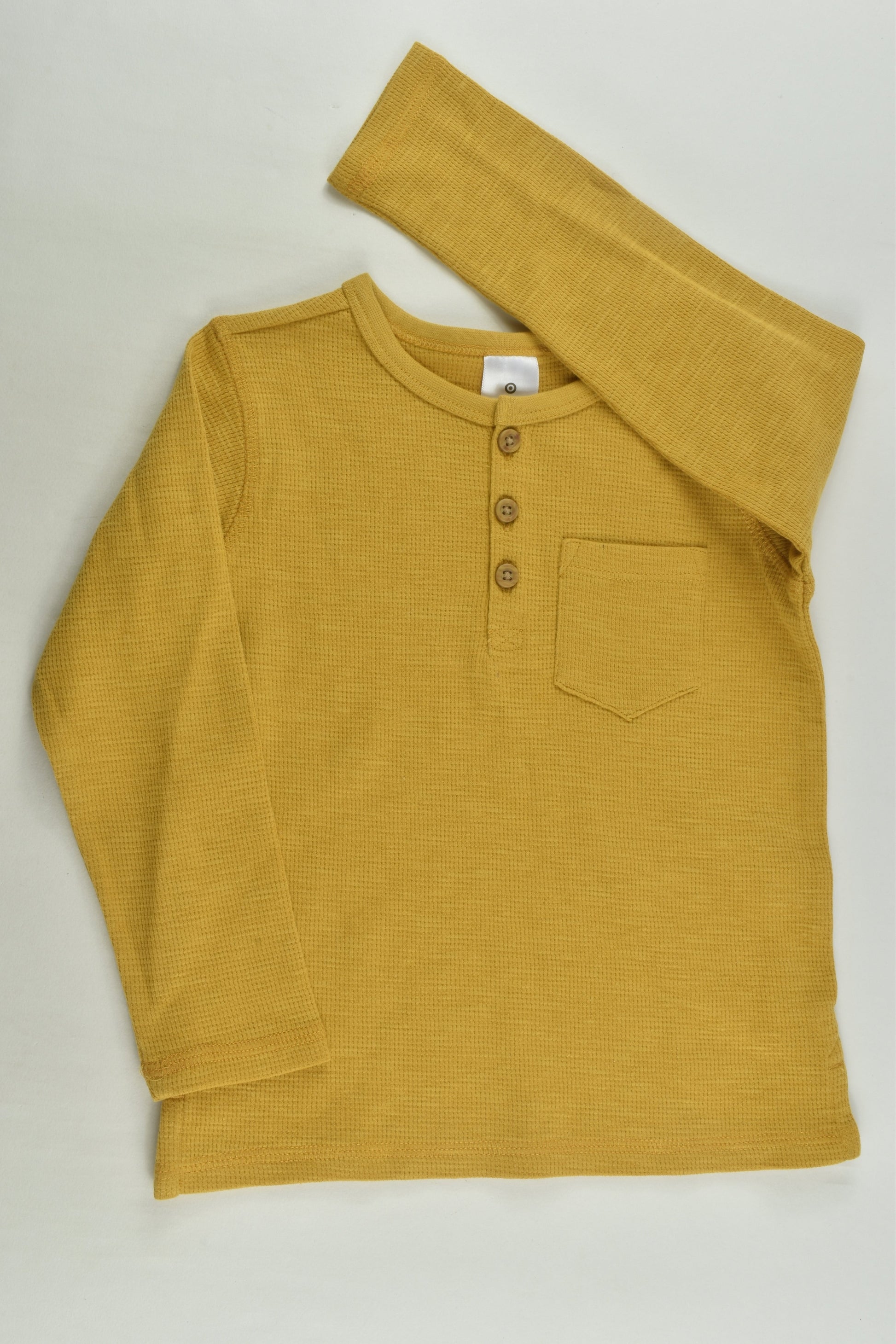 NEW Target Size 2 Mustard Waffle Top