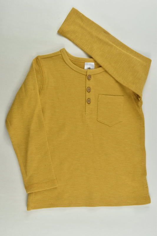 NEW Target Size 2 Mustard Waffle Top