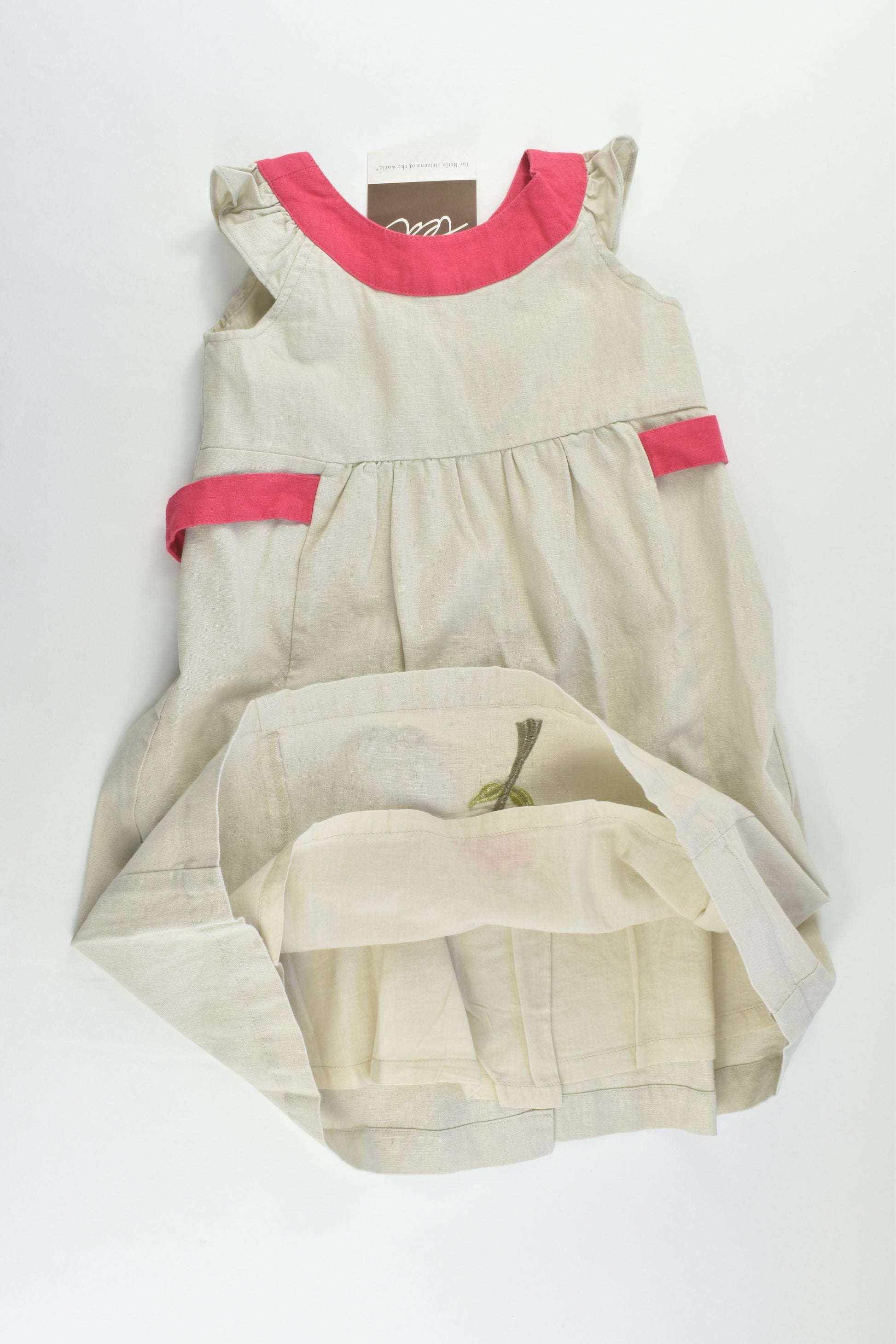 NEW Tea (US) Size 4 Lined Linen/Cotton Dress