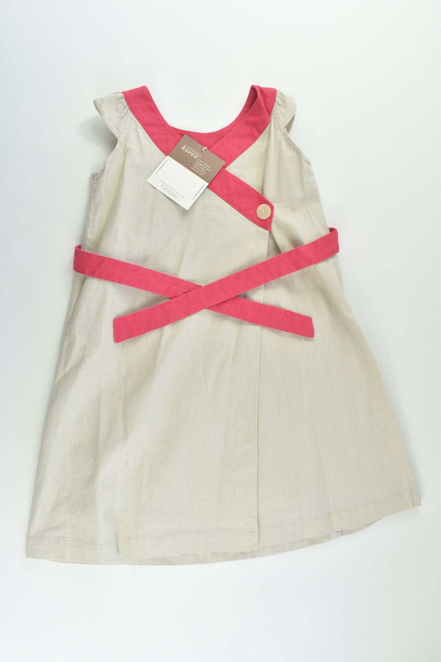 NEW Tea (US) Size 4 Lined Linen/Cotton Dress