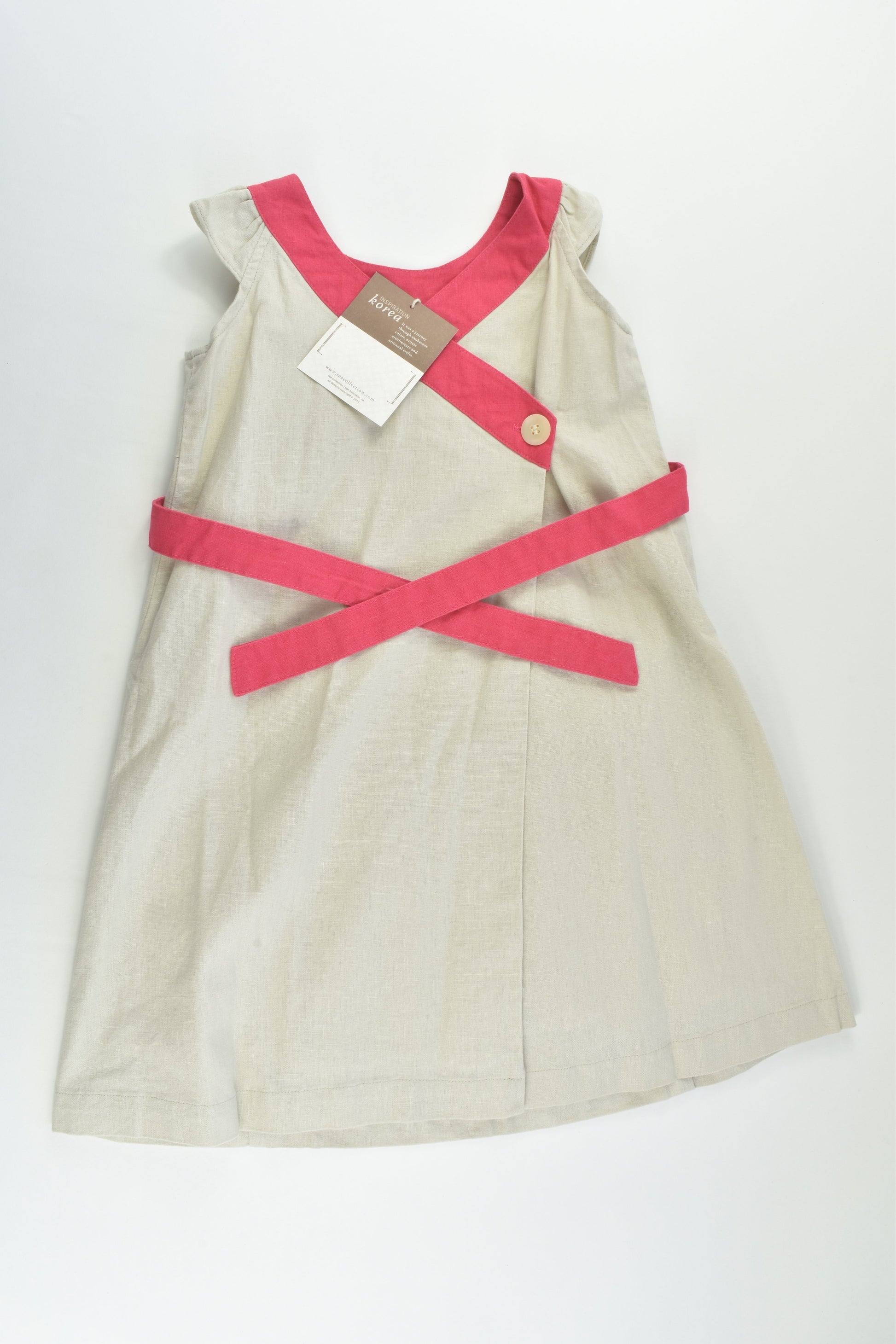 NEW Tea (US) Size 4 Lined Linen/Cotton Dress