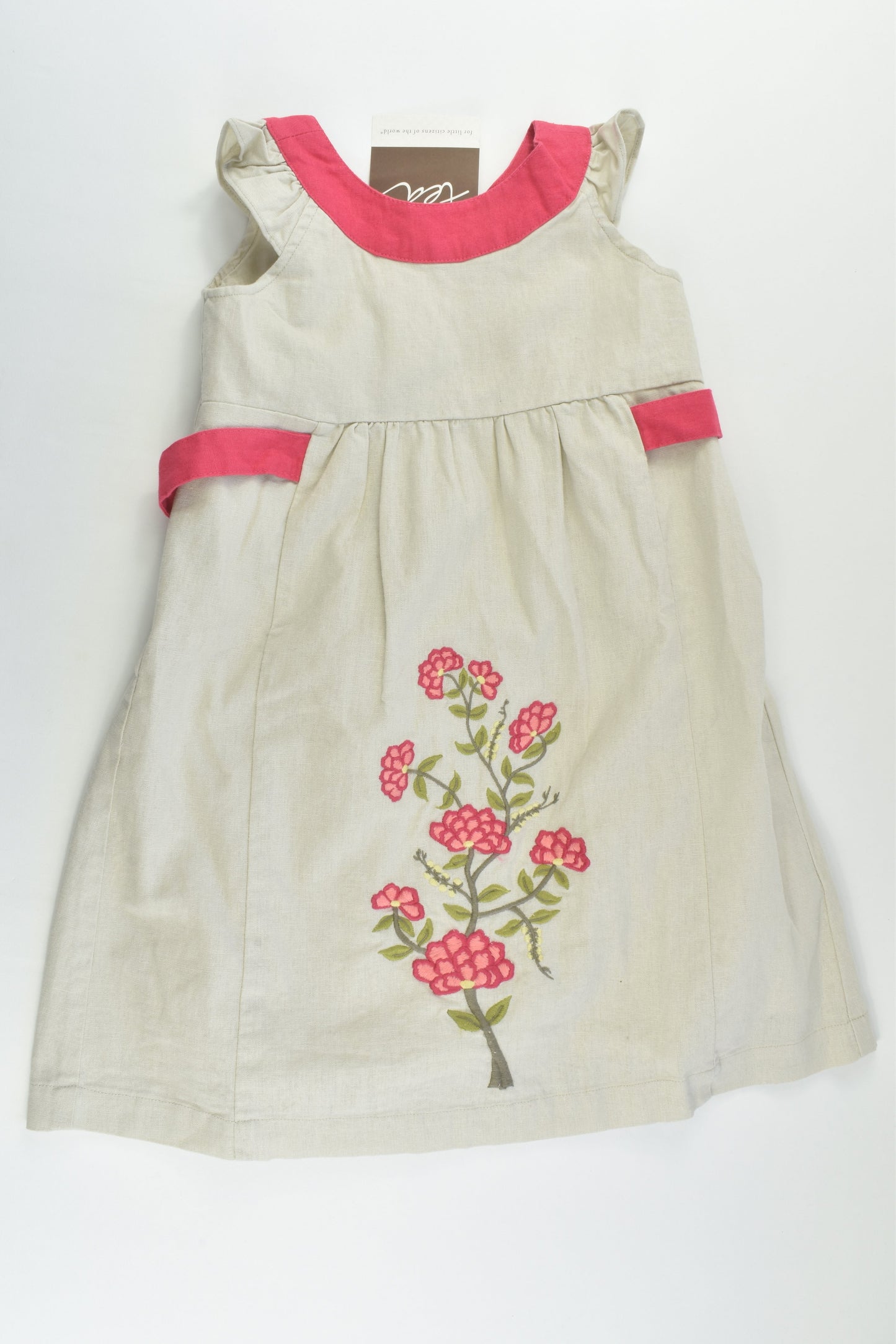 NEW Tea (US) Size 4 Lined Linen/Cotton Dress