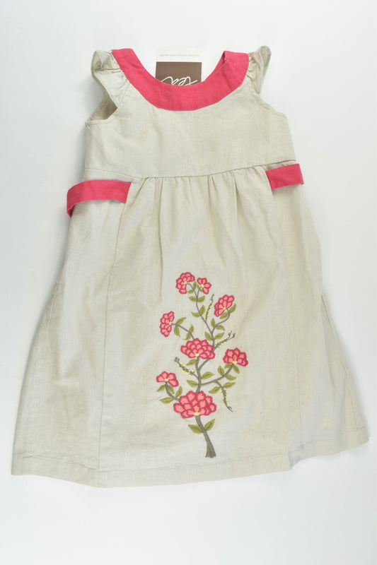 NEW Tea (US) Size 4 Lined Linen/Cotton Dress