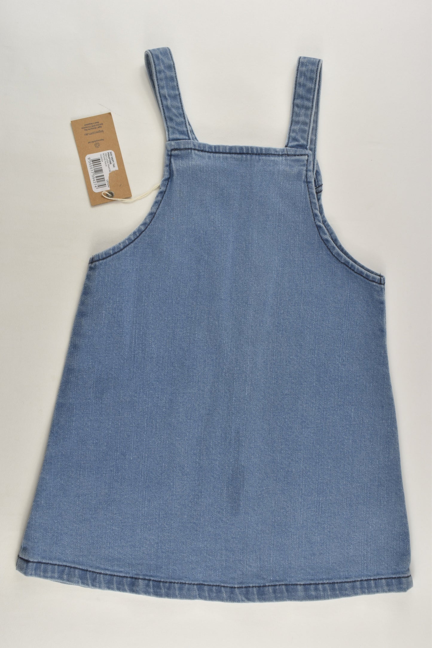 NEW The 1964 Denim Company Size 4 Denim Pinafore Dress